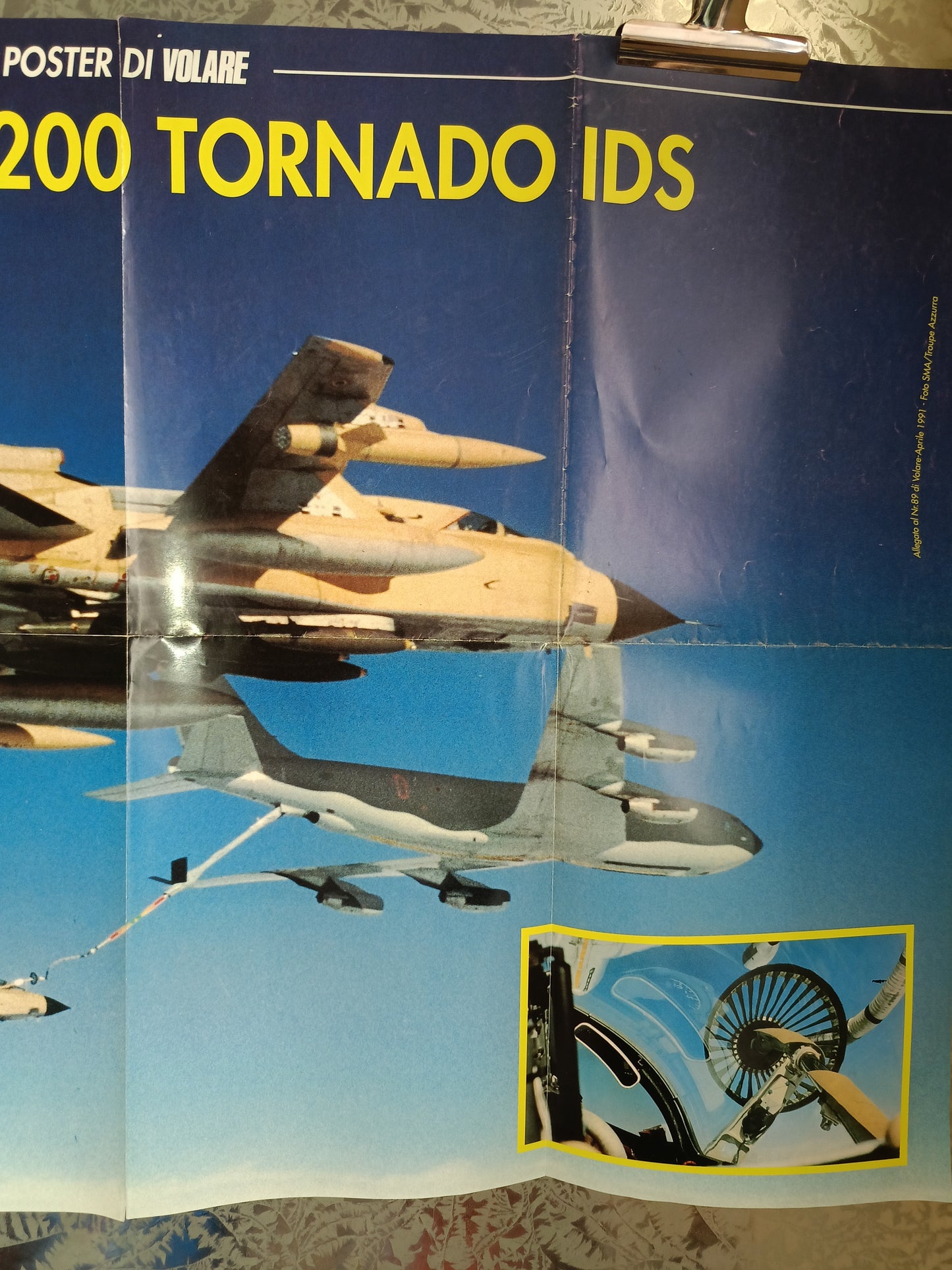 Poster Panavia PA200 Tornado IDS
Allegato al n.89 della rivista Volare aprile 1991