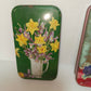Scatole latta vintage soggetto fiori
