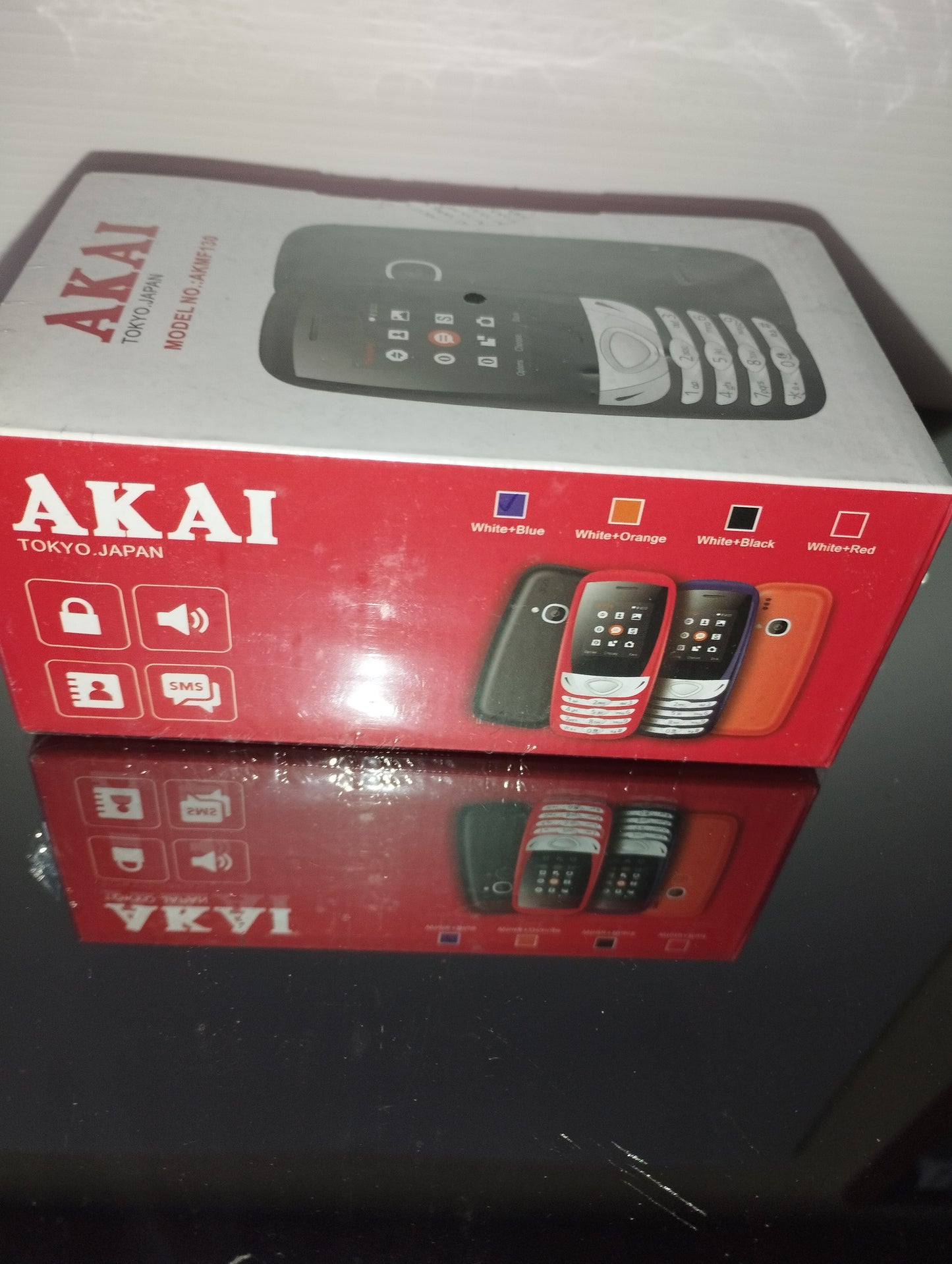 Akai Model AKMF 130 White Blue sigillato