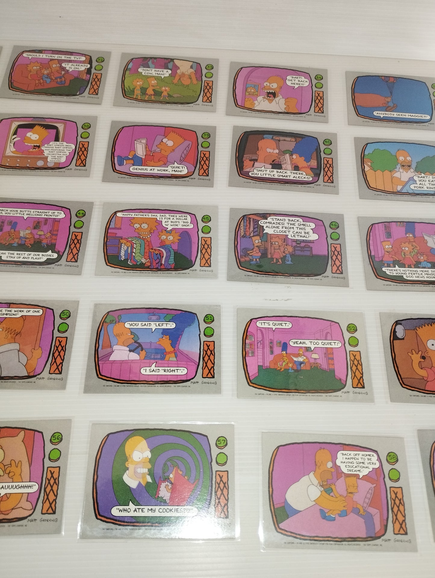 The Simpson Collezione Card Toops
Set 88 + 22 Cards
Anno 1990