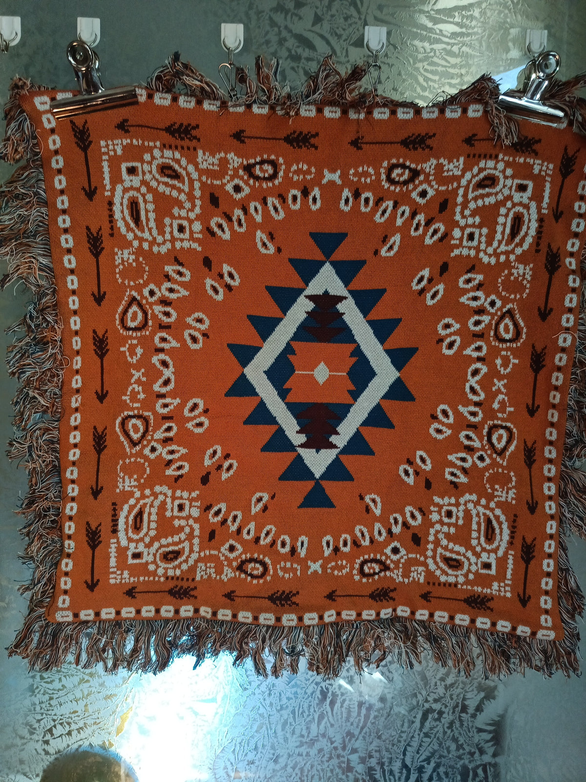 Coperta Decorativa in Stile Etnico 60 X 60 Cm Circa