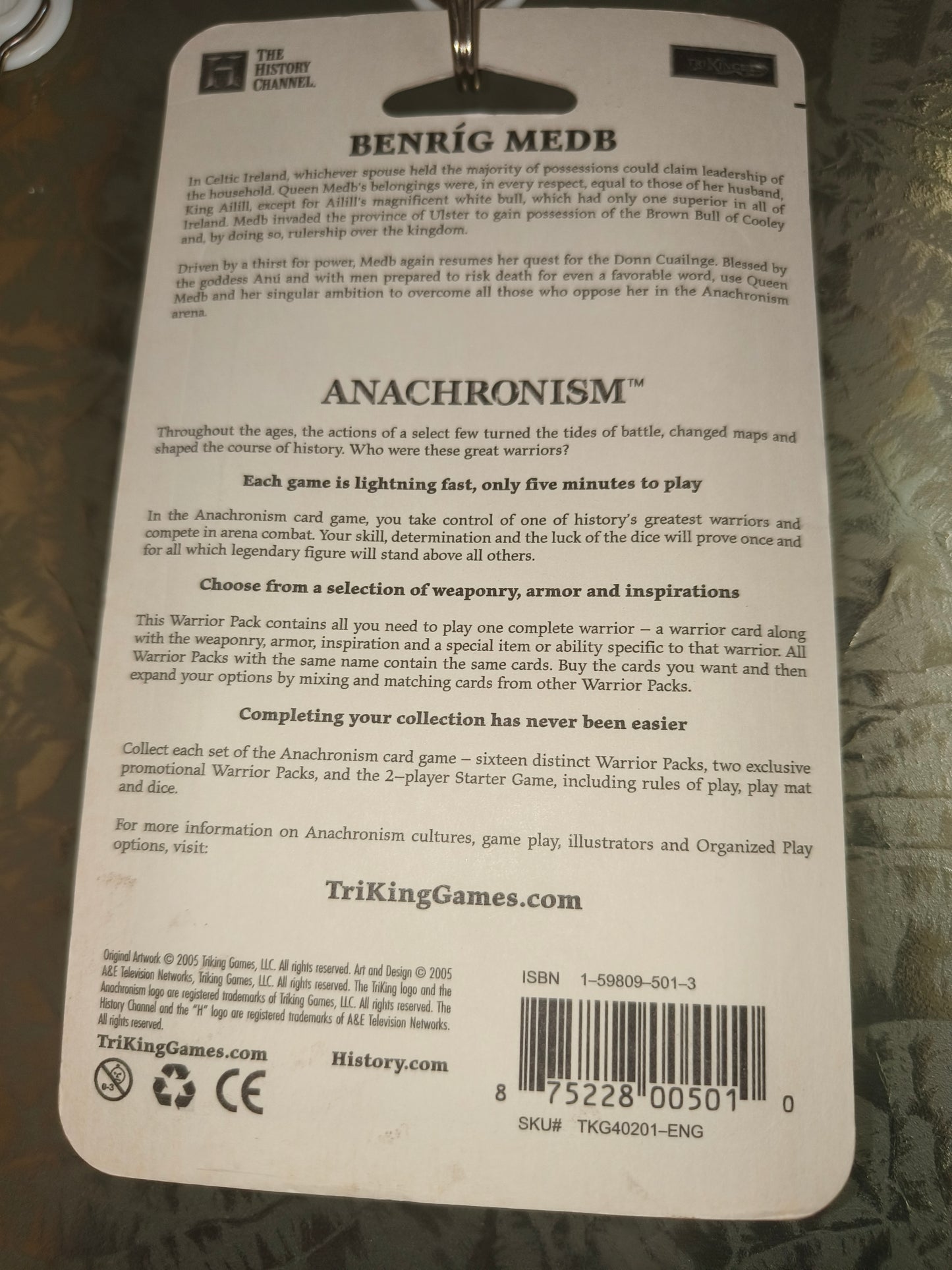Carte da gioco Anachronism Benrig Medb
