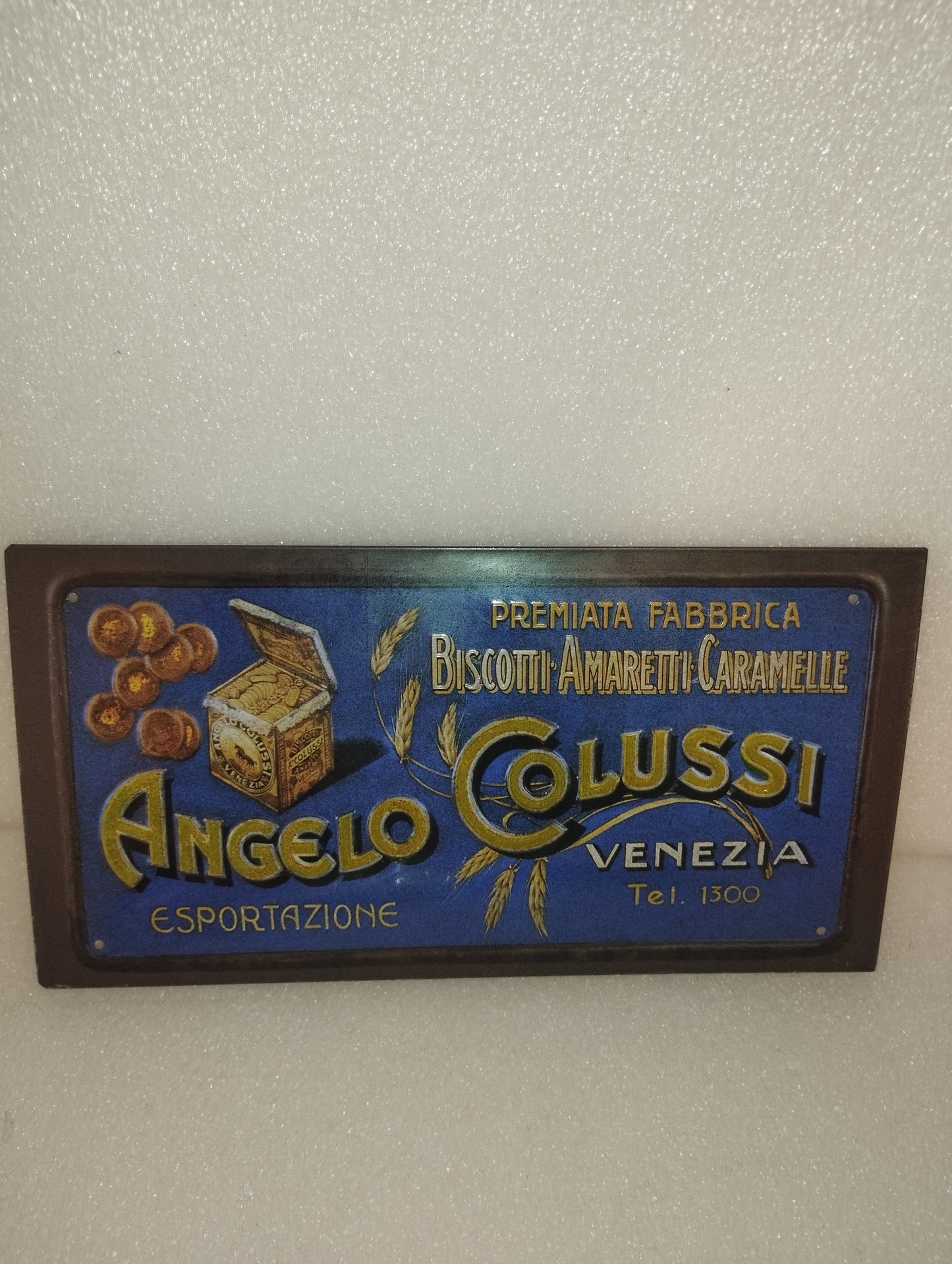 Targa In Metallo Angelo Colussi
Misure  29,5 x 15,5
Trattasi di Riproduzione