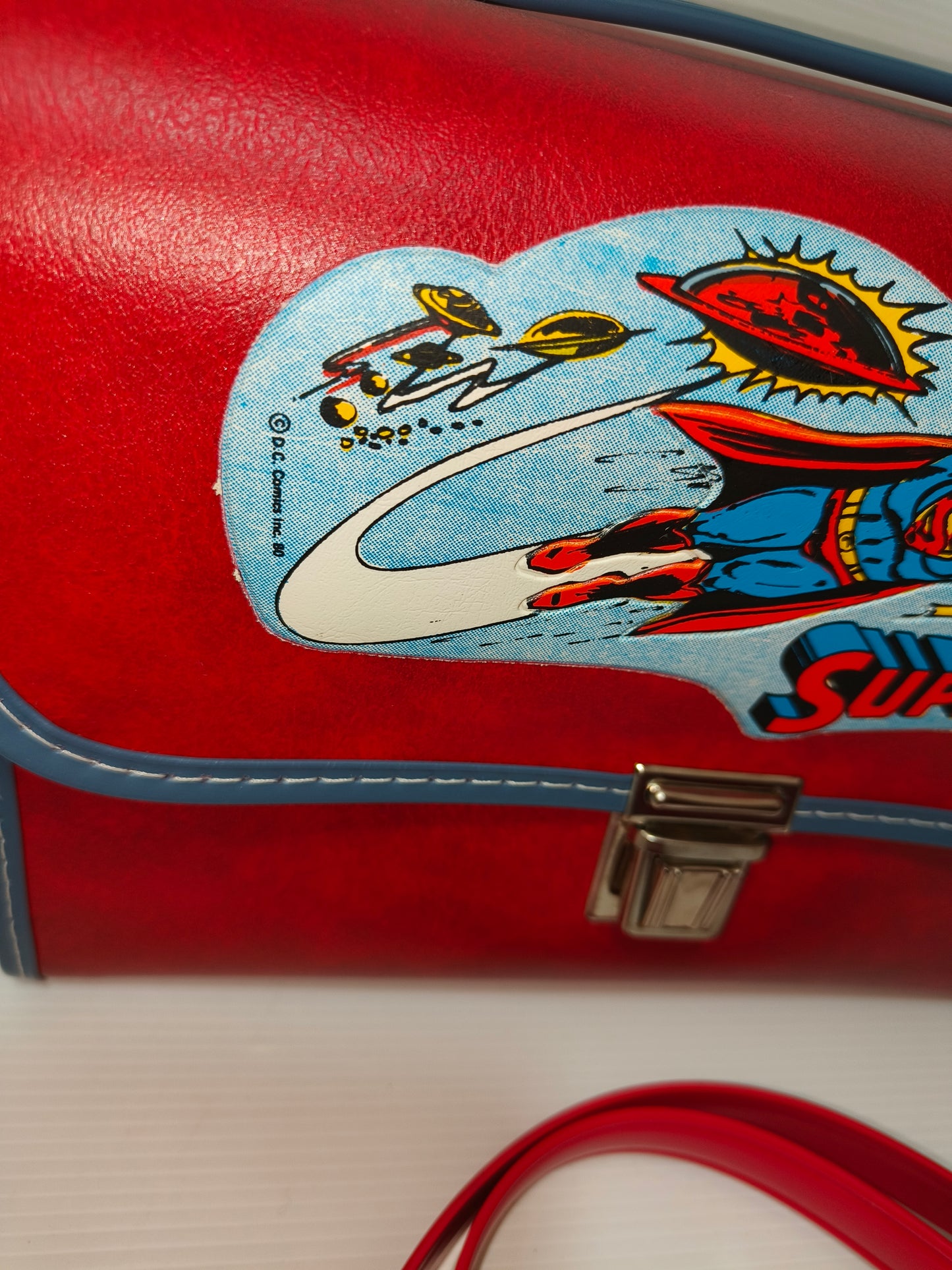 Panierino cestino d'epoca Superman, Dc Comics