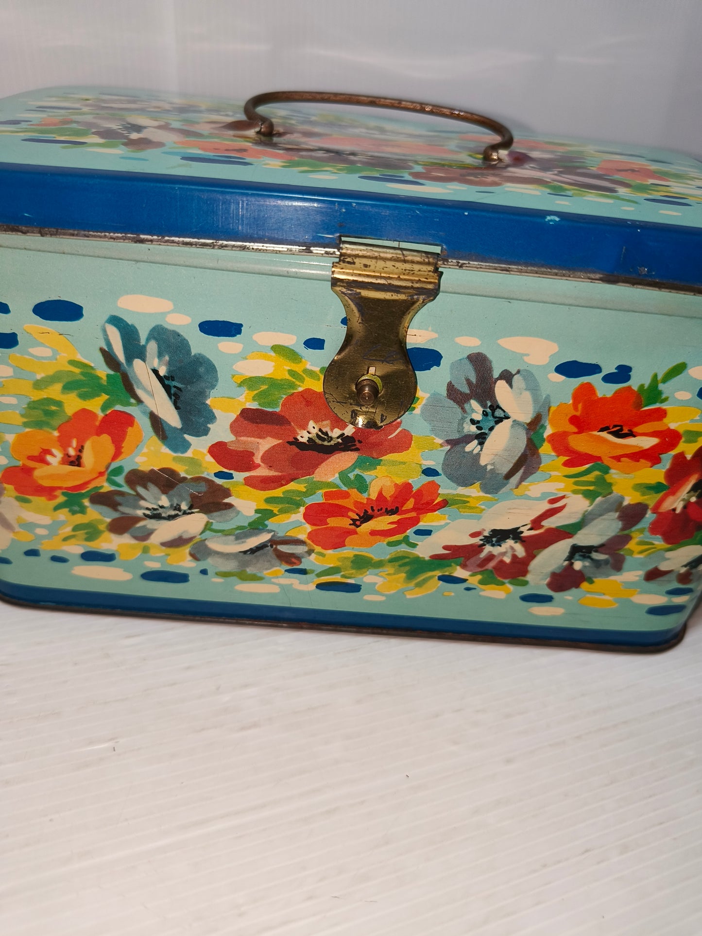 Scatola porta pranzo in latta Bertolini vintage, LEGGI