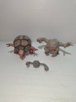 Pokemon Geodude, Graveler e Golem in PVC
