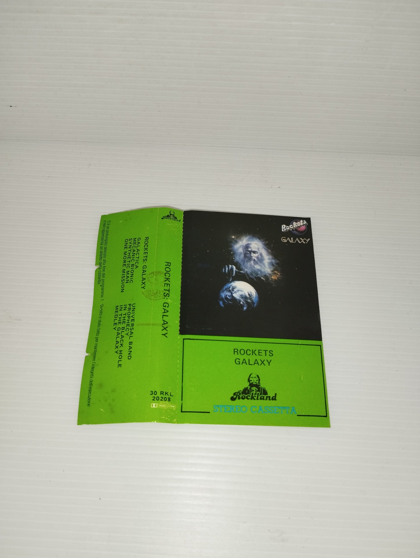Galaxy Rockets Musicassetta
Edita nel 1980 da  Rockland cod.30 RKL 20208