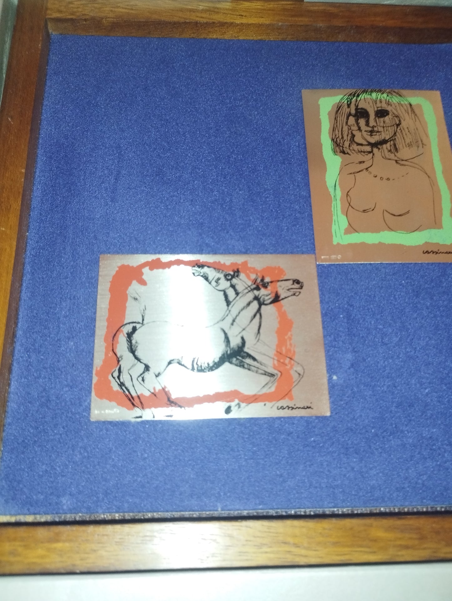 Opere D'arte Bruno Cassinari Serigrafate In Argento 800