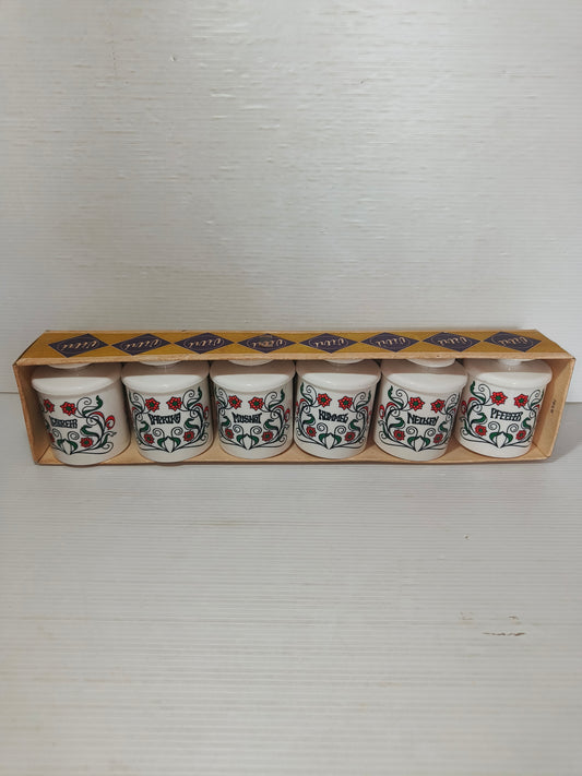 Barattoli porta spezie in Plastica anni 70