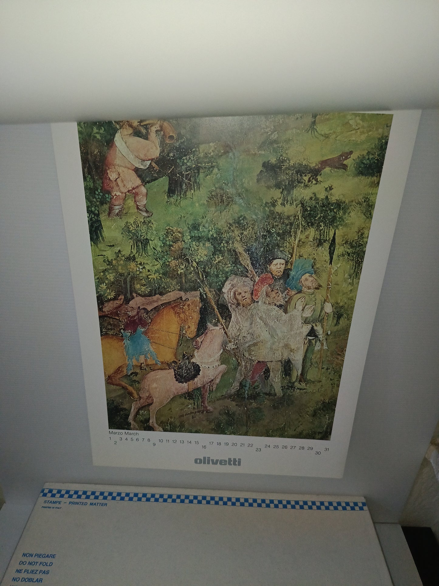 Olivetti Calendario 1975 il ciclo dei mesi a Trento