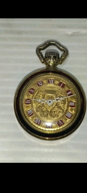 Orologio Ciondolo Roundex 17 Rubis Non funzionante