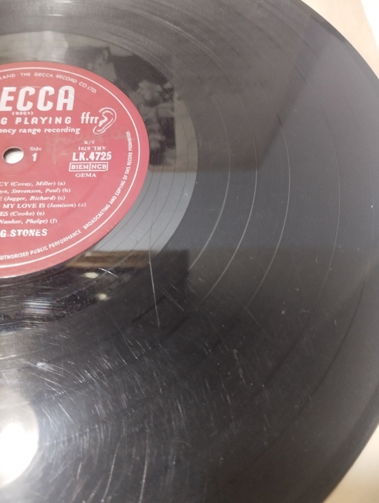 Out Of Our Heads The Rolling Stones Lp Edito nel 1965 da Decca
Mono Cod.LK 4725