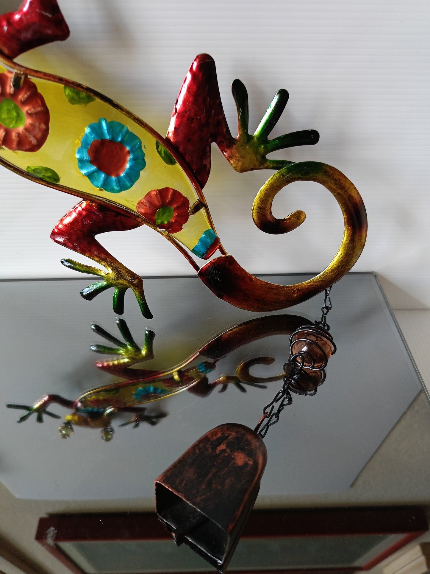 Geco Decorativo In Metallo E Vetro
Lunghezza geco 29 cm circa