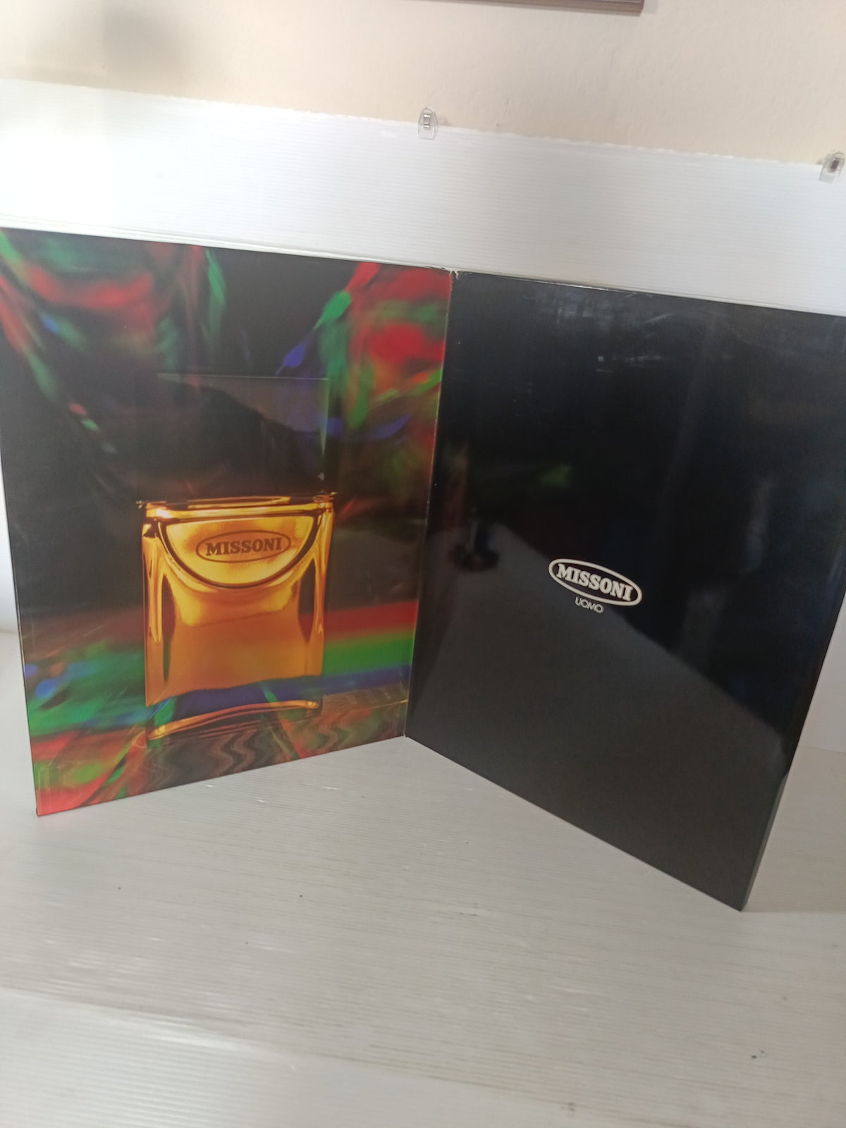 Missoni Uomo Eau De Toilette. Pannello Pubblicitario Vintage