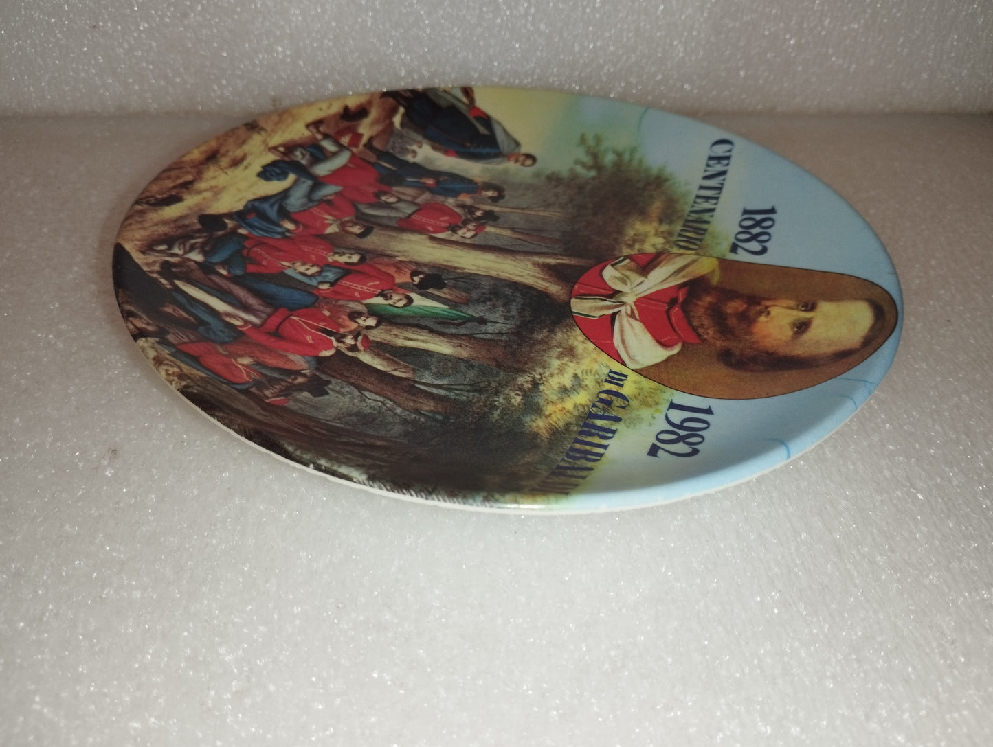 Piatto Centenario Di Garibaldi
1882/1982  In Melamina
Diametro 19 cm circa