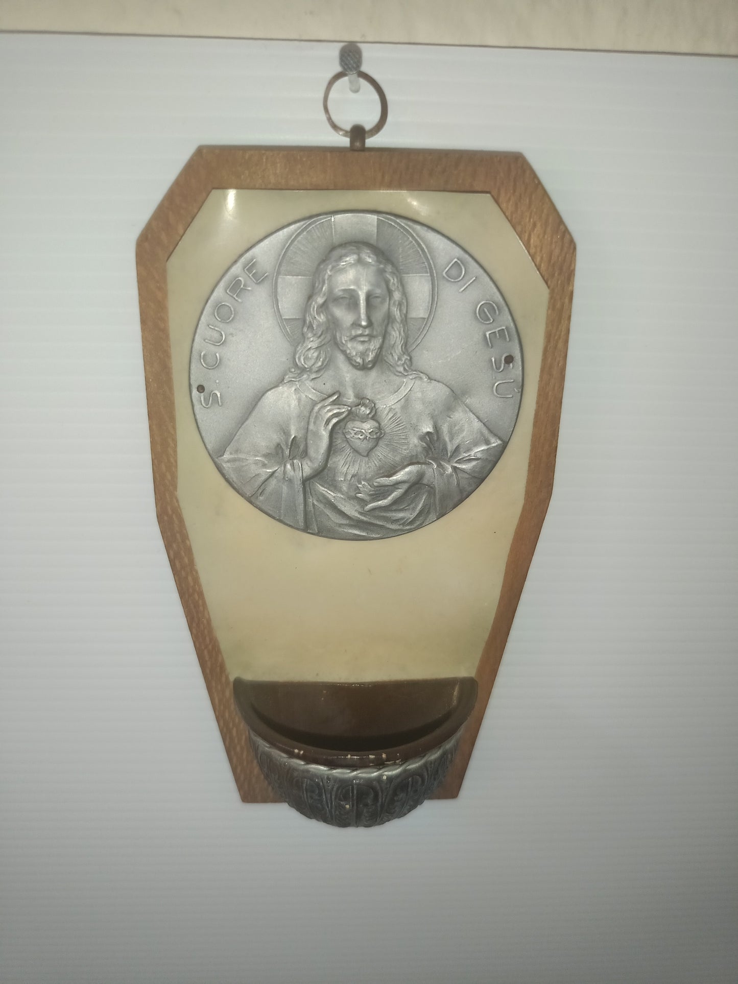 Acquasantiera S.Cuore Di Gesù Vintage