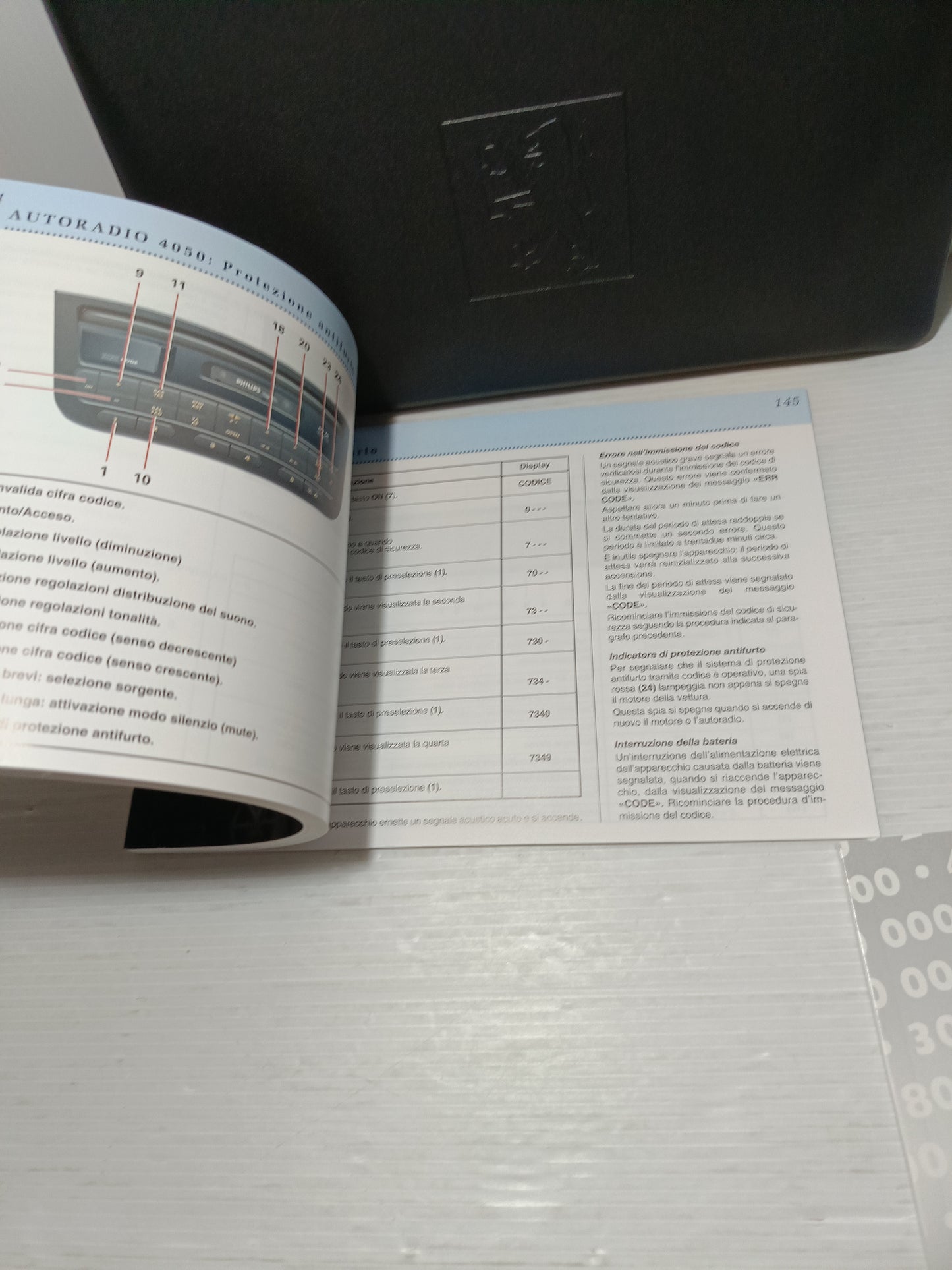 Peugeot Coupé 406 Guida D'Uso/Garanzia Manutenzione