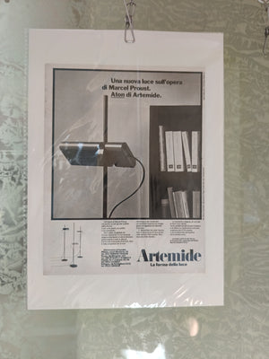 Aton Di Artemide Locandina estratta Da Pubblicazione d'epoca su Cartoncino .
