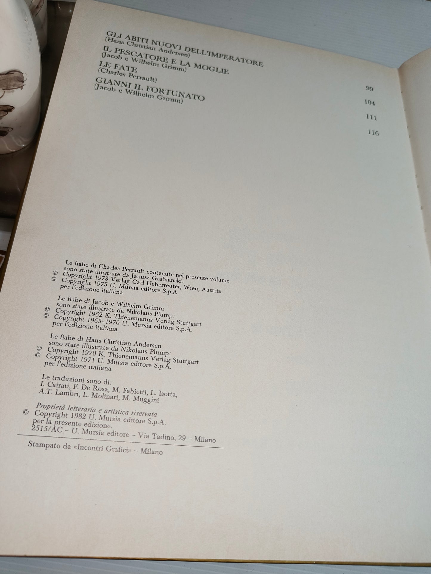 Il Libro D'oro delle fiabe, Mursia anni 70 LEGGI BENE