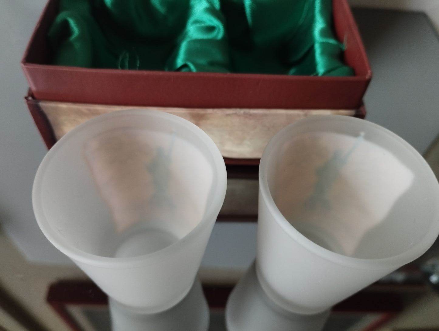 Statua Della Libertà Souvenir Set 2 Bicchierini in vetro