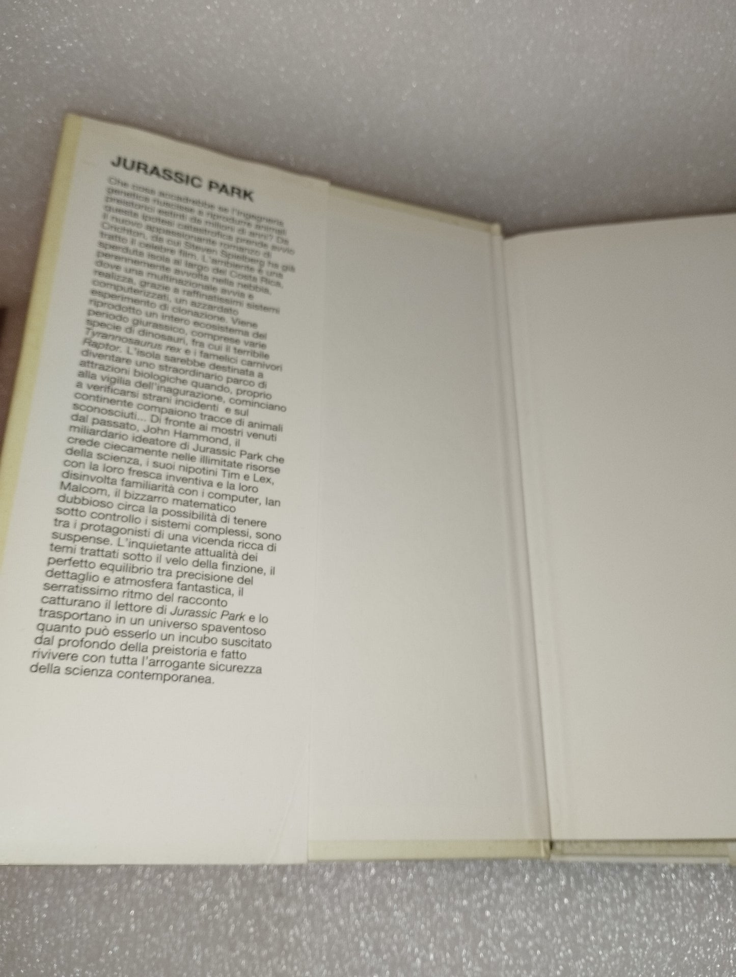 Jurassic Park Michael Crichton
Edizione CDE 1993