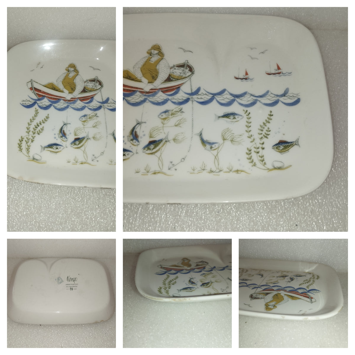 Norge Piatto in ceramica Figgjo Flint
Dipinto a mano
Vintage