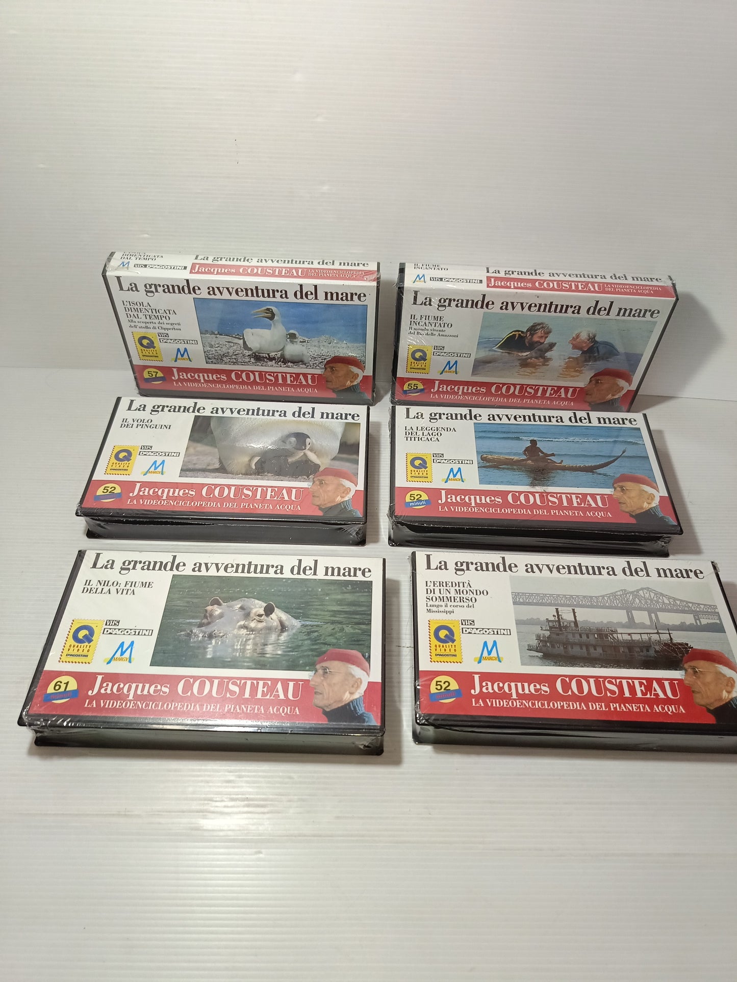 Jacques Cousteau La Grande Avventura Del Mare 6 Vhs