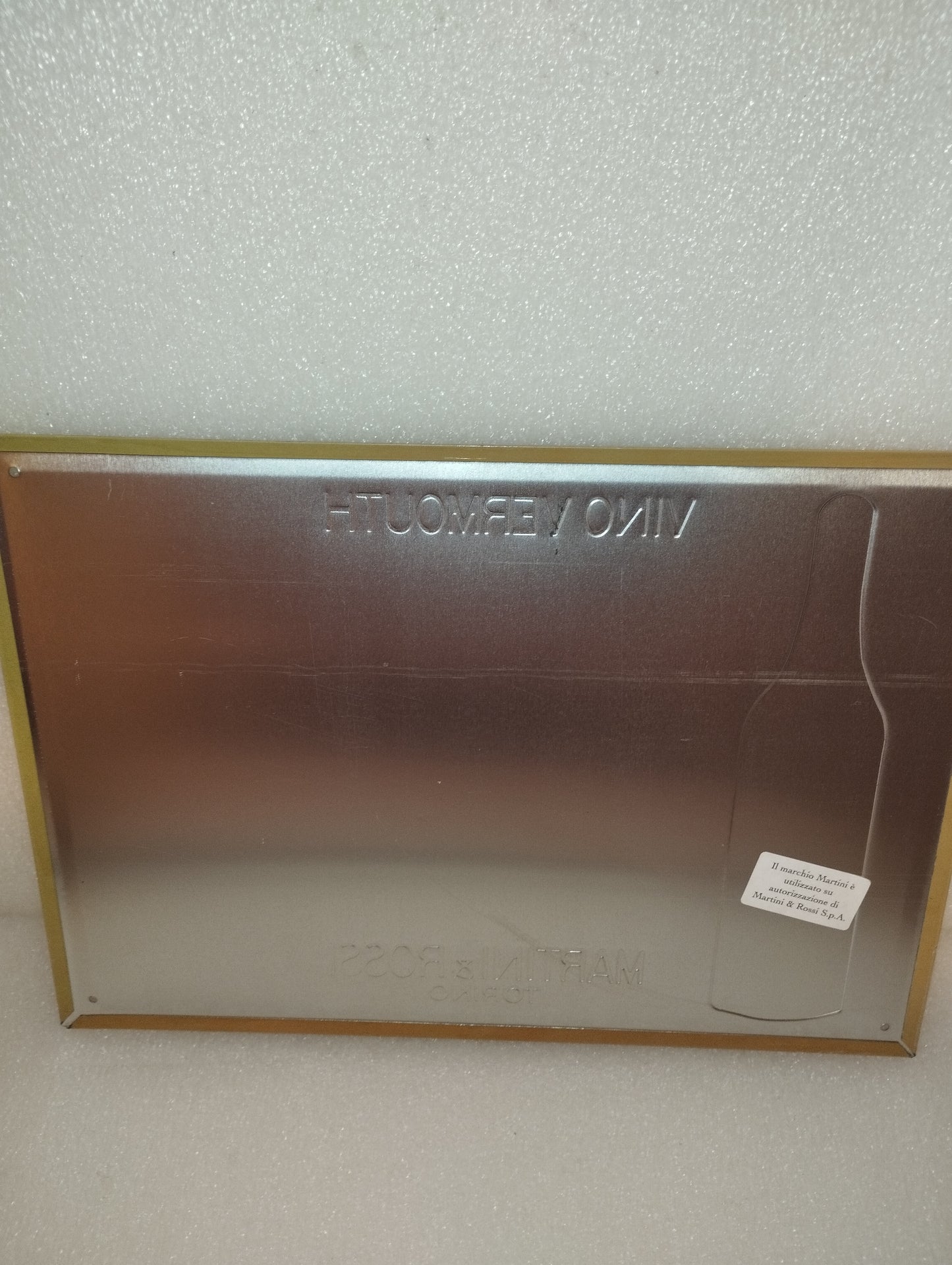 Targa In Metallo Martini & Rossi Torino
Misure  34 x 24 cm
Trattasi di Riproduzione