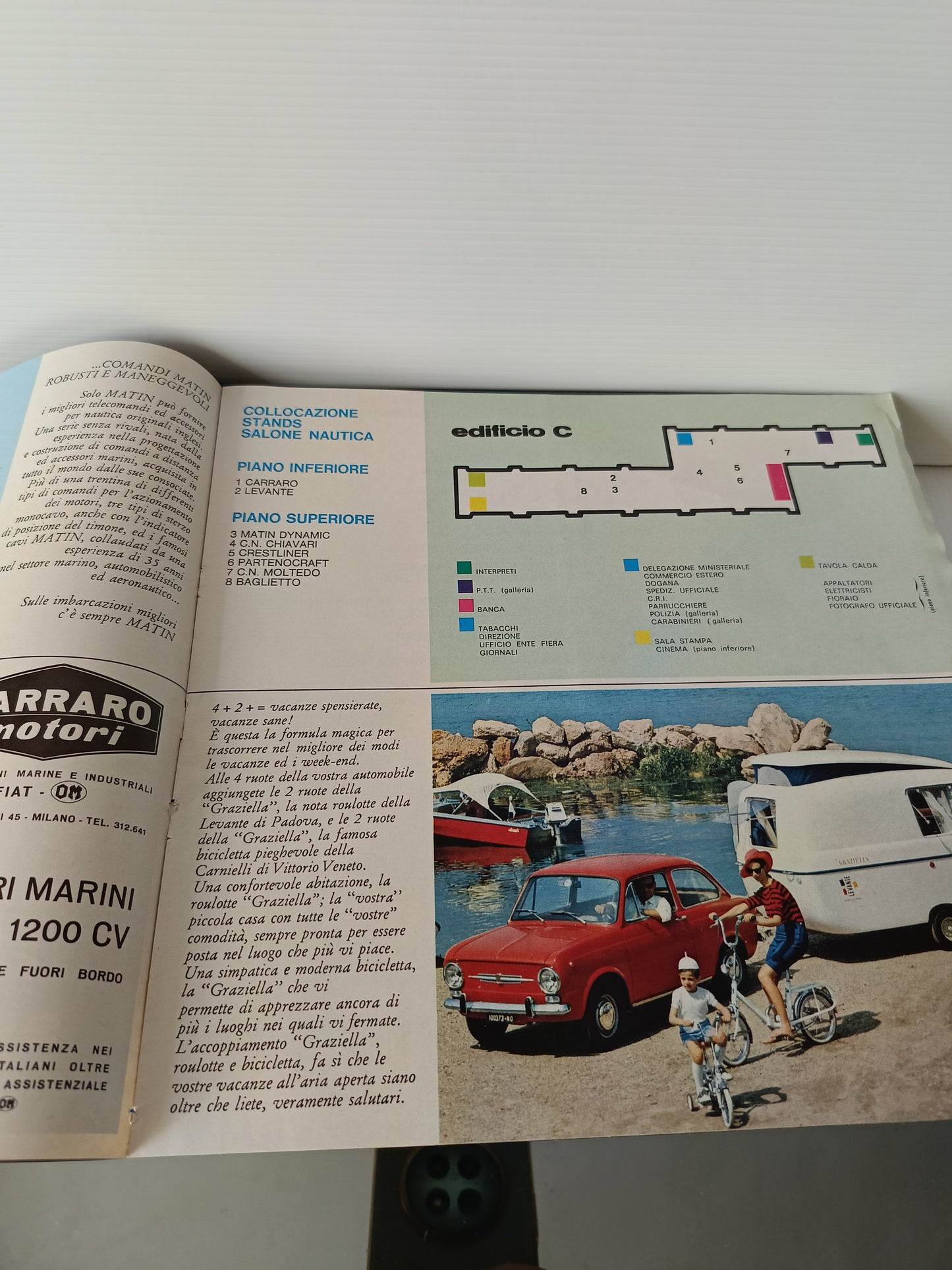 Inserto Pubblicitario 5°Salone Nautico Internazionale Genova  1966