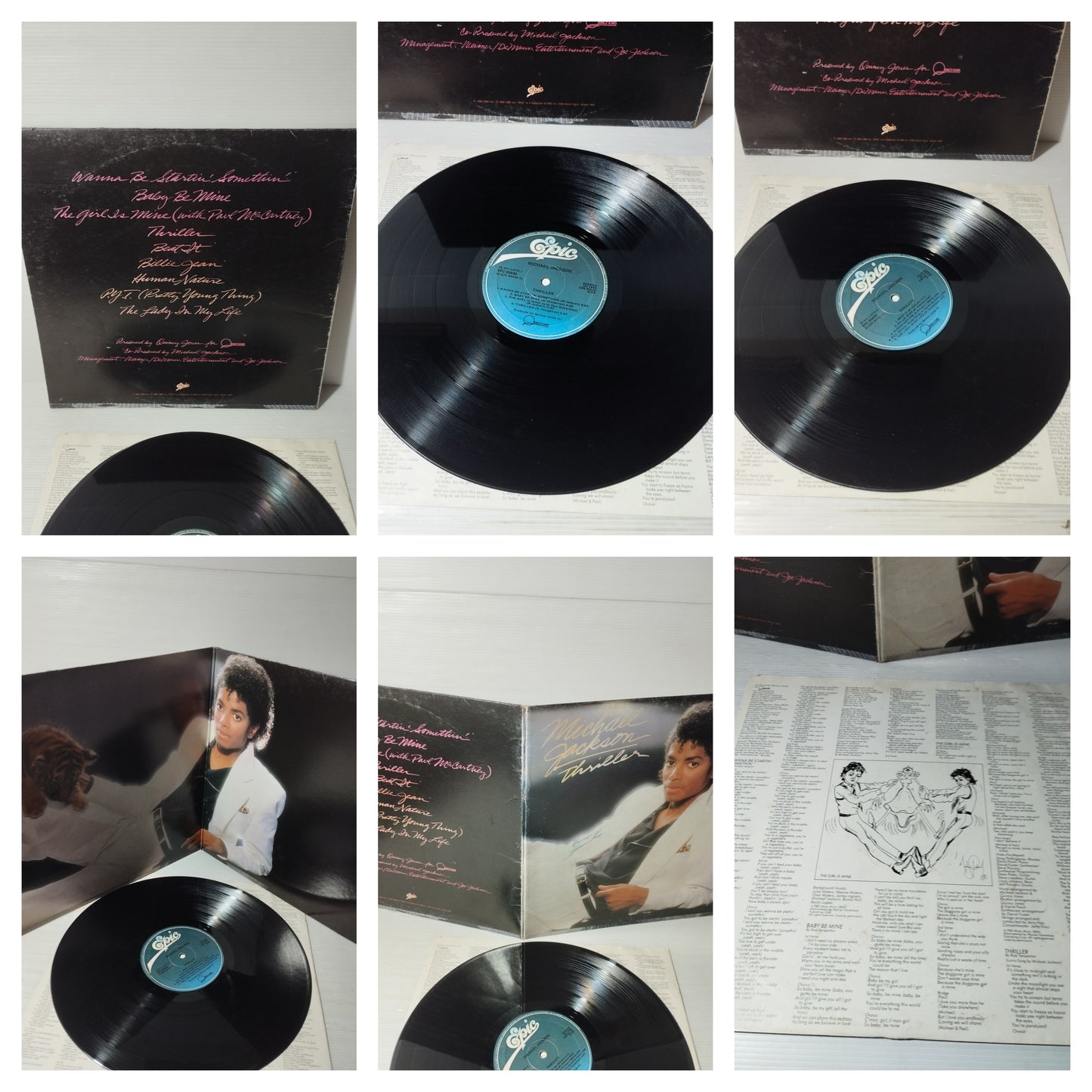 Thriller Michael Jackson
Lp 33 giri
Edito nel 1982 da Epic Cod. EPC 85930
Stampa Italiana