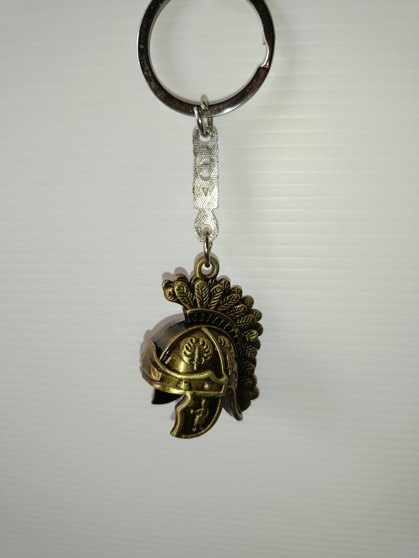 Portachiavi Elmo Soldato Romano Souvenir In Metallo