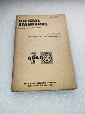 Official Standards For U. S. Trucks And Buses Manuale Bear Manufacturing Company
Anno 1971