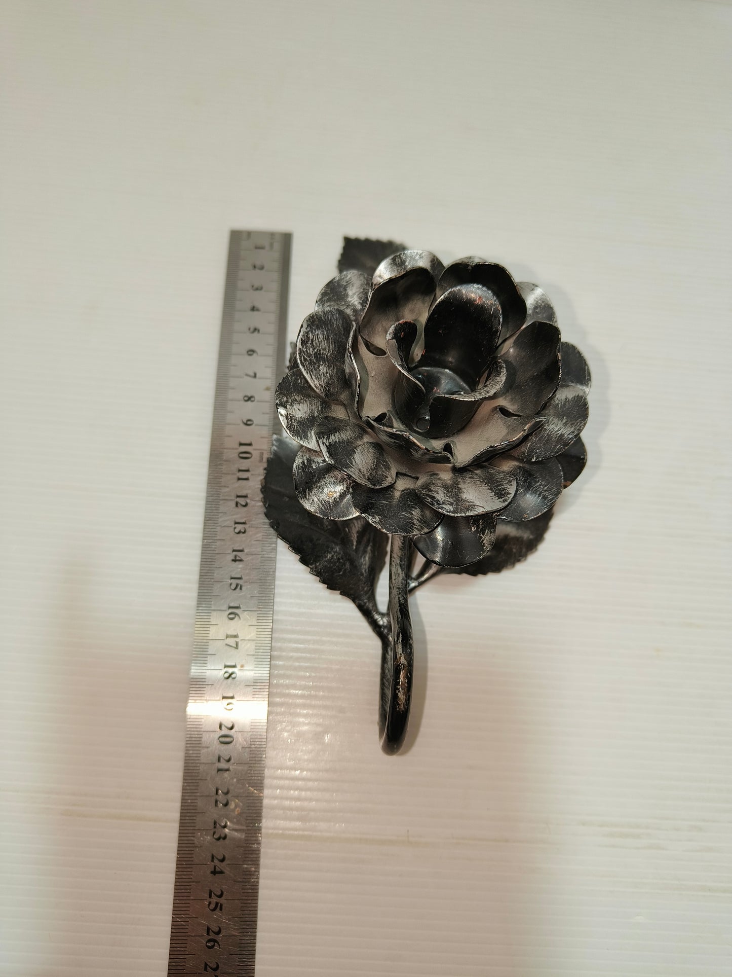 Bugia porta candela in metallo vintage