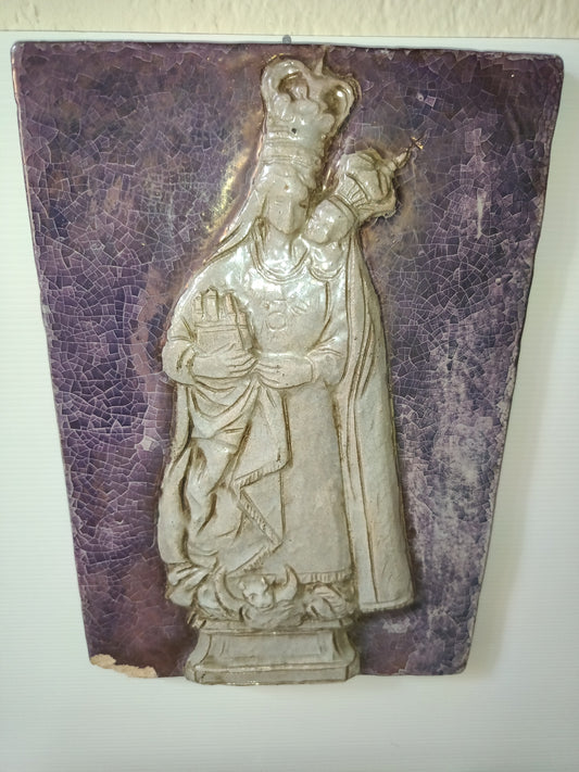 Bassorilievo In Terracotta Madonna Con Bambino Bottega Bartoli e Cornacchia Brisighella (RA)