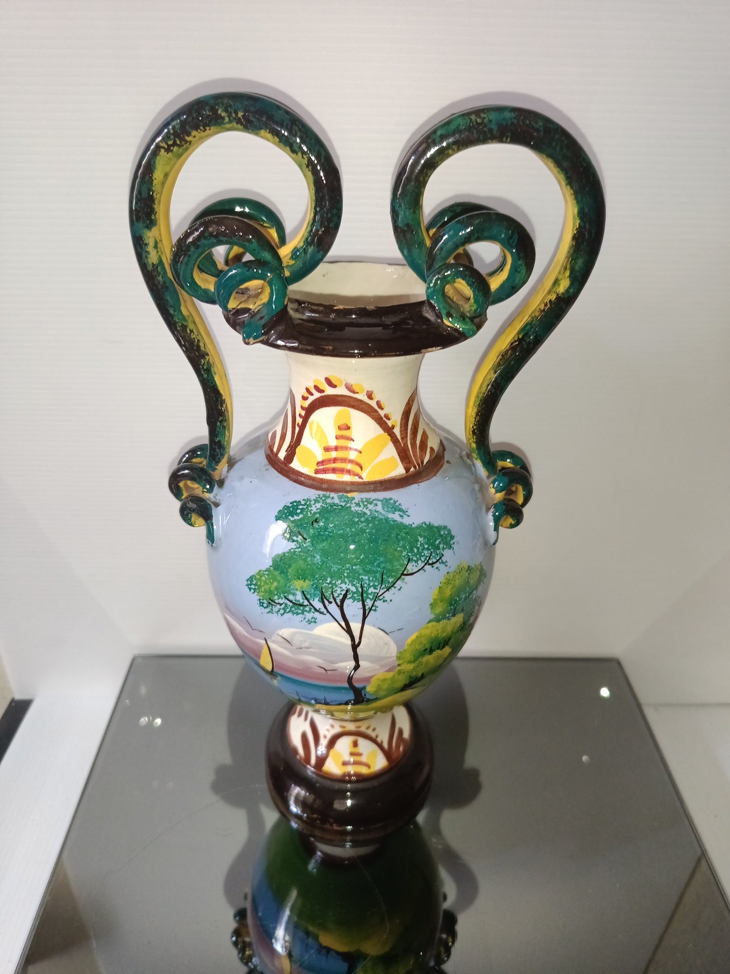Vaso In Ceramica Smaltata Vintage
