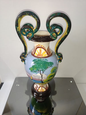 Vaso In Ceramica Smaltata Vintage