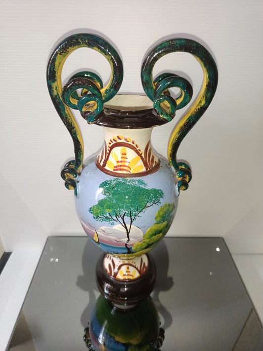 Vaso In Ceramica Smaltata Vintage