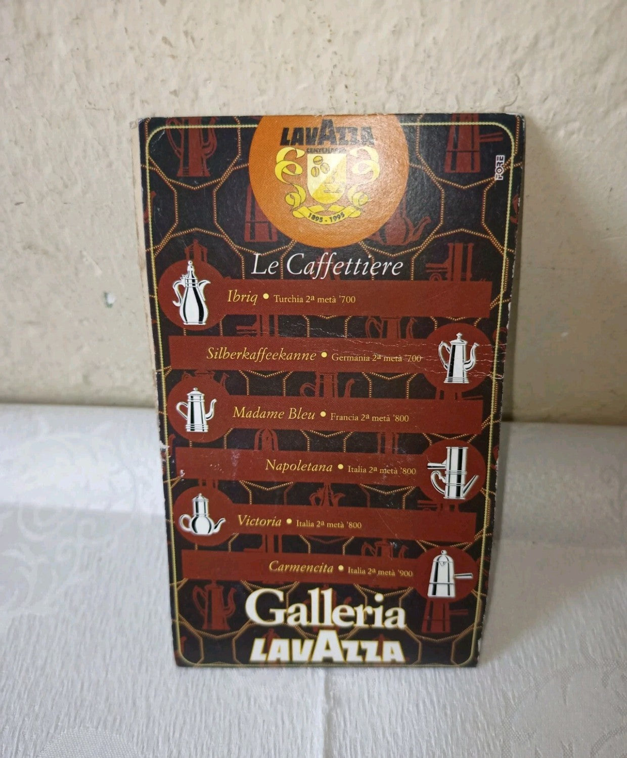 Gagdet Galleria Lavazza Centenario 1995 caffettiera Napoletana
