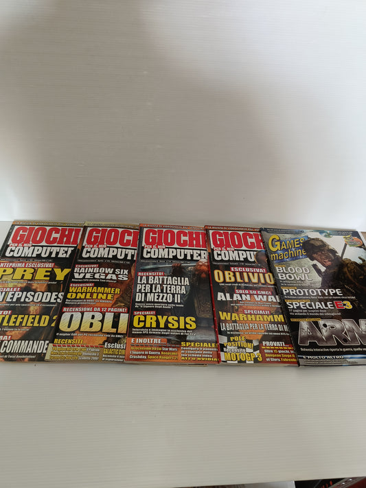 5  Riviste Giochi Per Il Mio Computer /the Game Machine