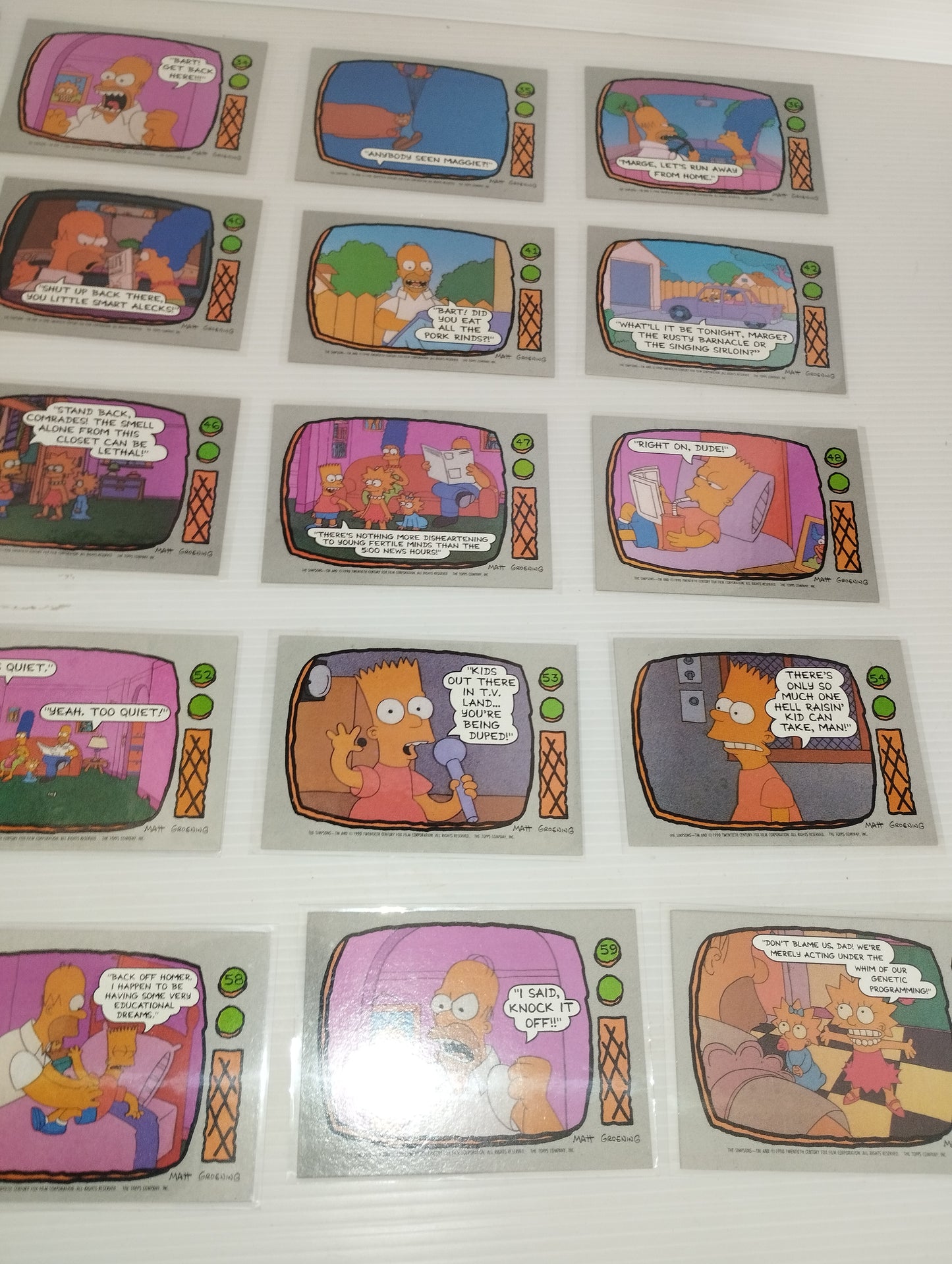 The Simpson Collezione Card Toops
Set 88 + 22 Cards
Anno 1990