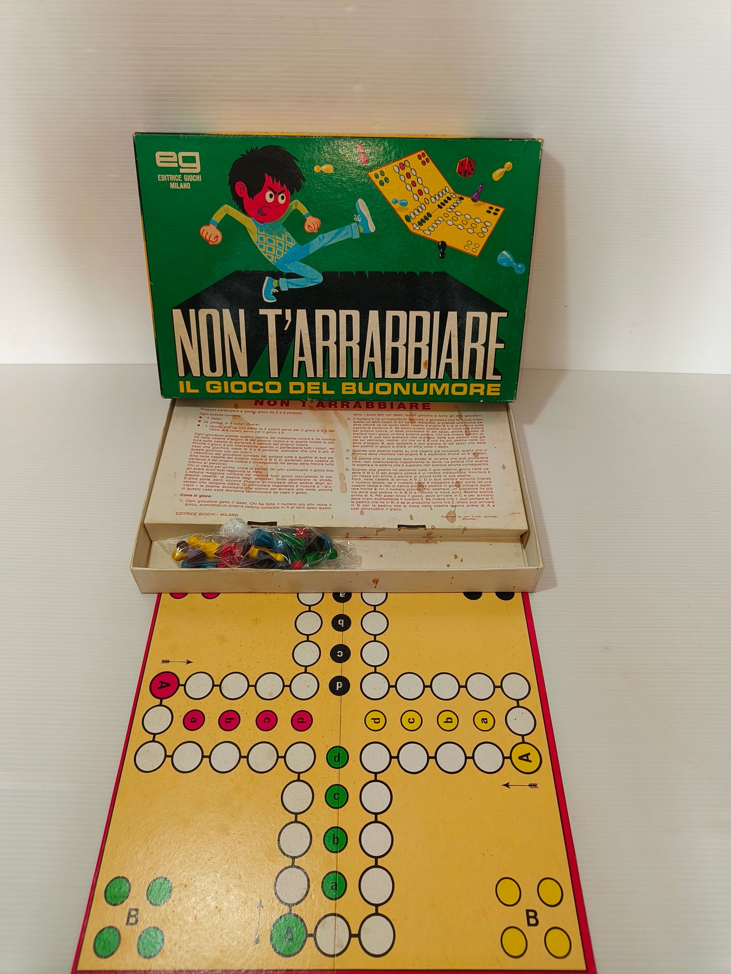 Gioco da tavolo Non T'arrabbiare, il gioco del buonumore anni 70-80