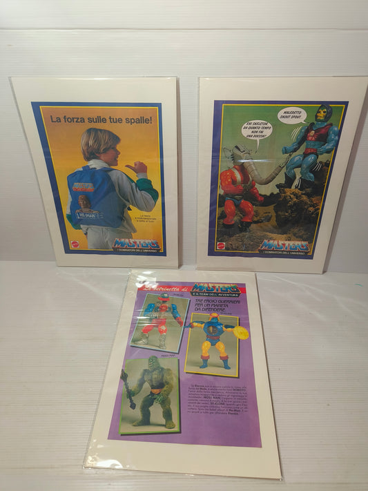 Locandine He Man Master Of The Universe da fumetto d'epoca Anni 80