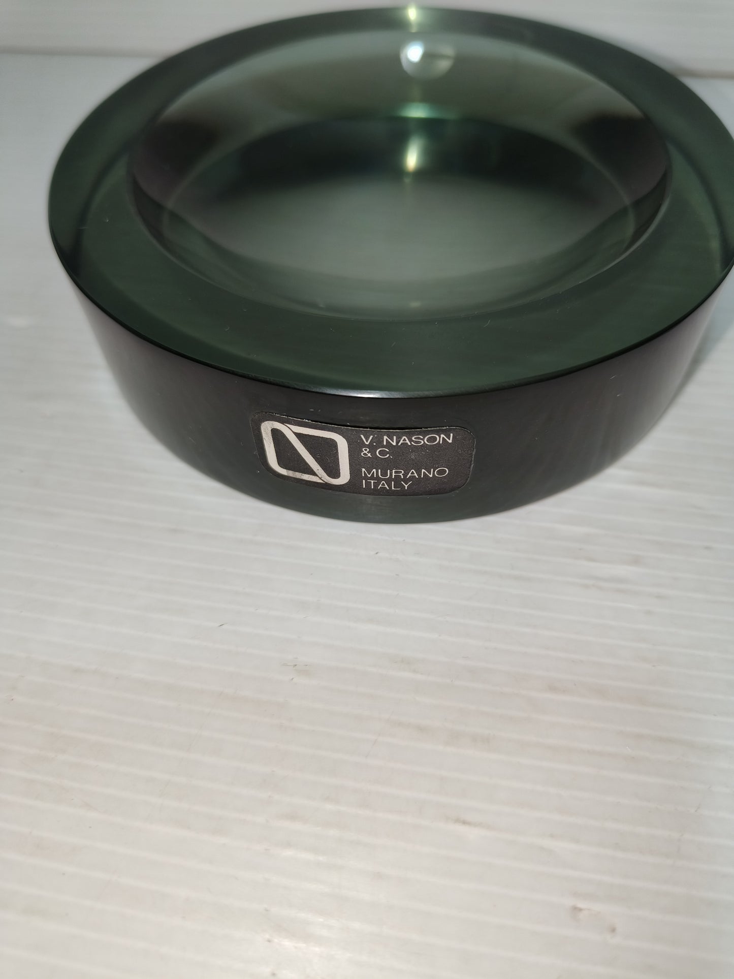 Posacenere V. Nason vetro di Murano fumè vintage