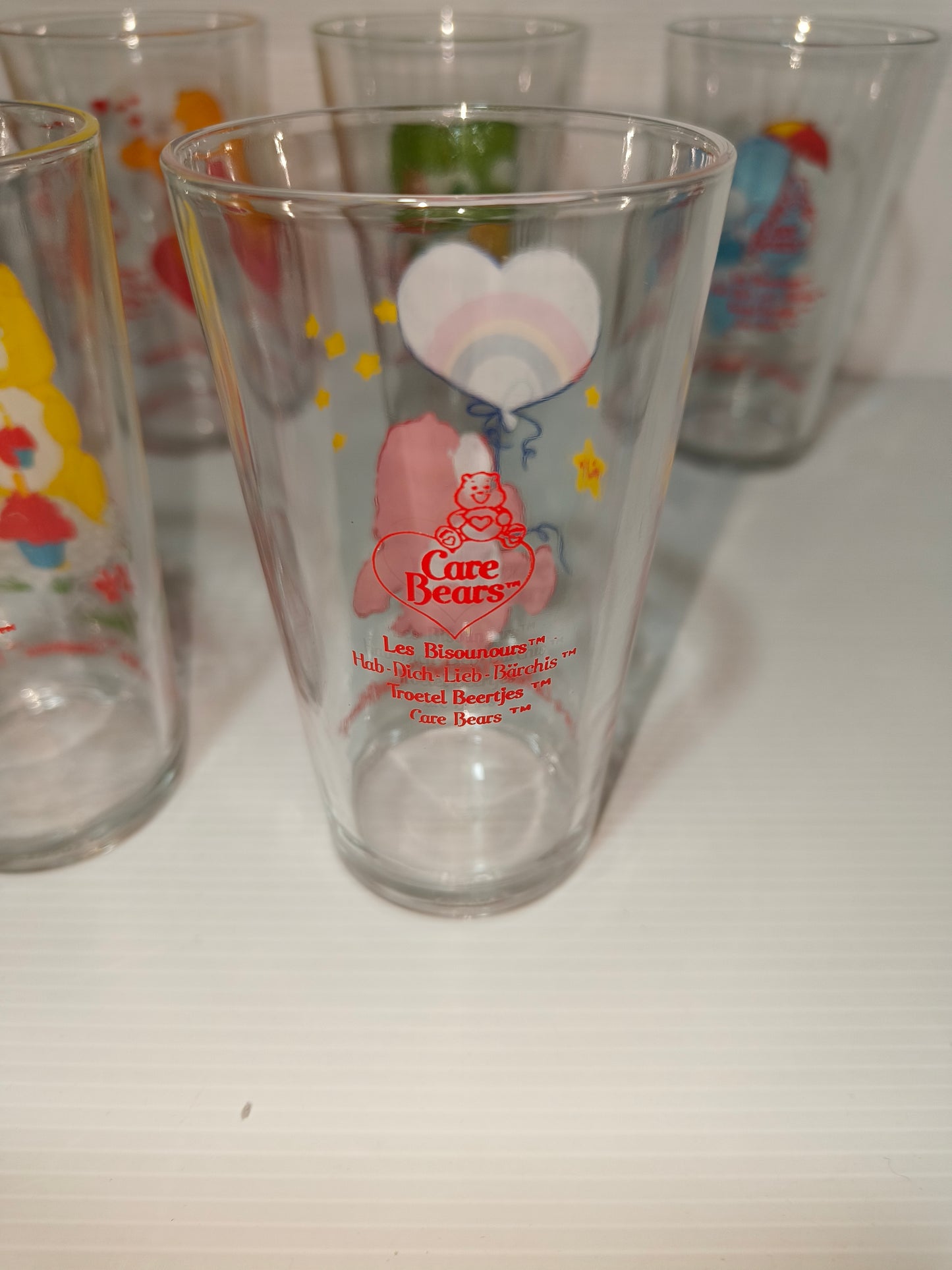 Sei bicchieri Care Bears anni 80