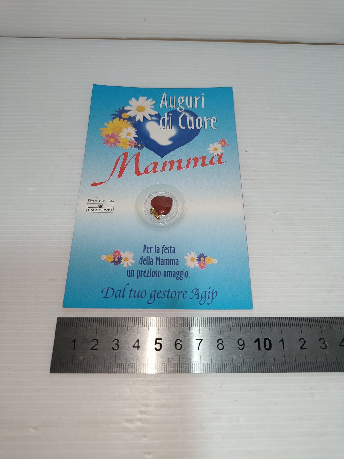 Gadget Vintage Agip Festa Della Mamma Ciondolo, LEGGI