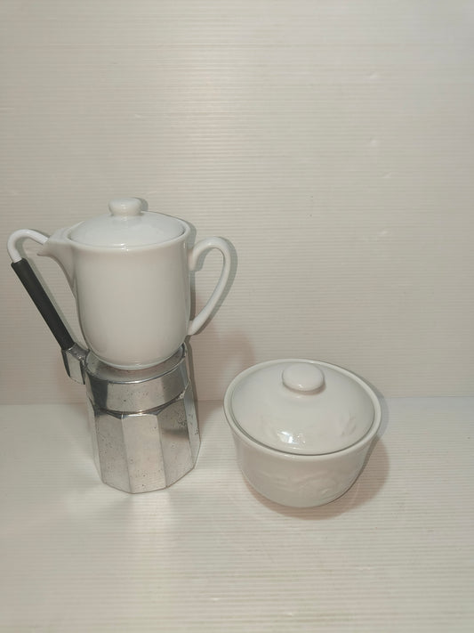 Caffettiera e zuccheriera Mulino Bianco anni 80