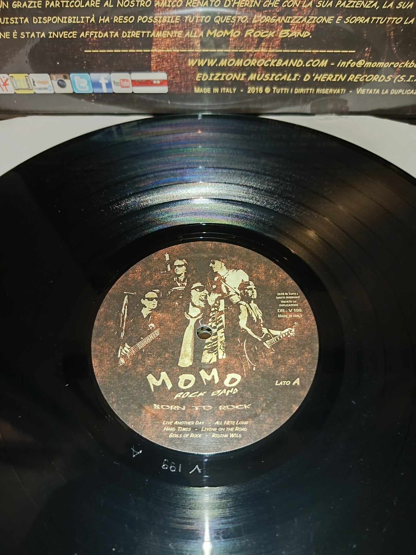 Born To Rock Momo Rock Band LP 33 giri