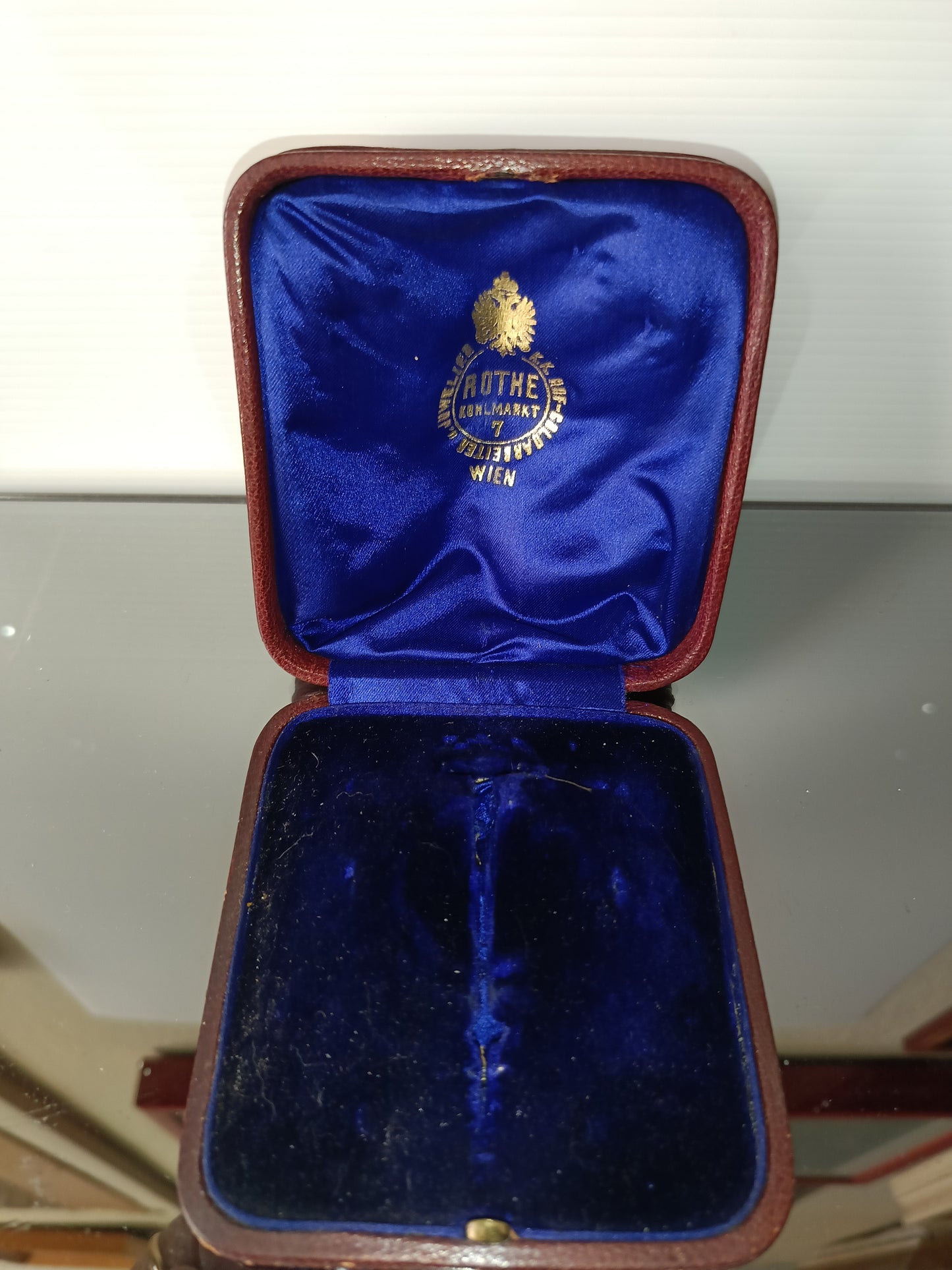 Antico Astuccio Rothe Wien In Pelle