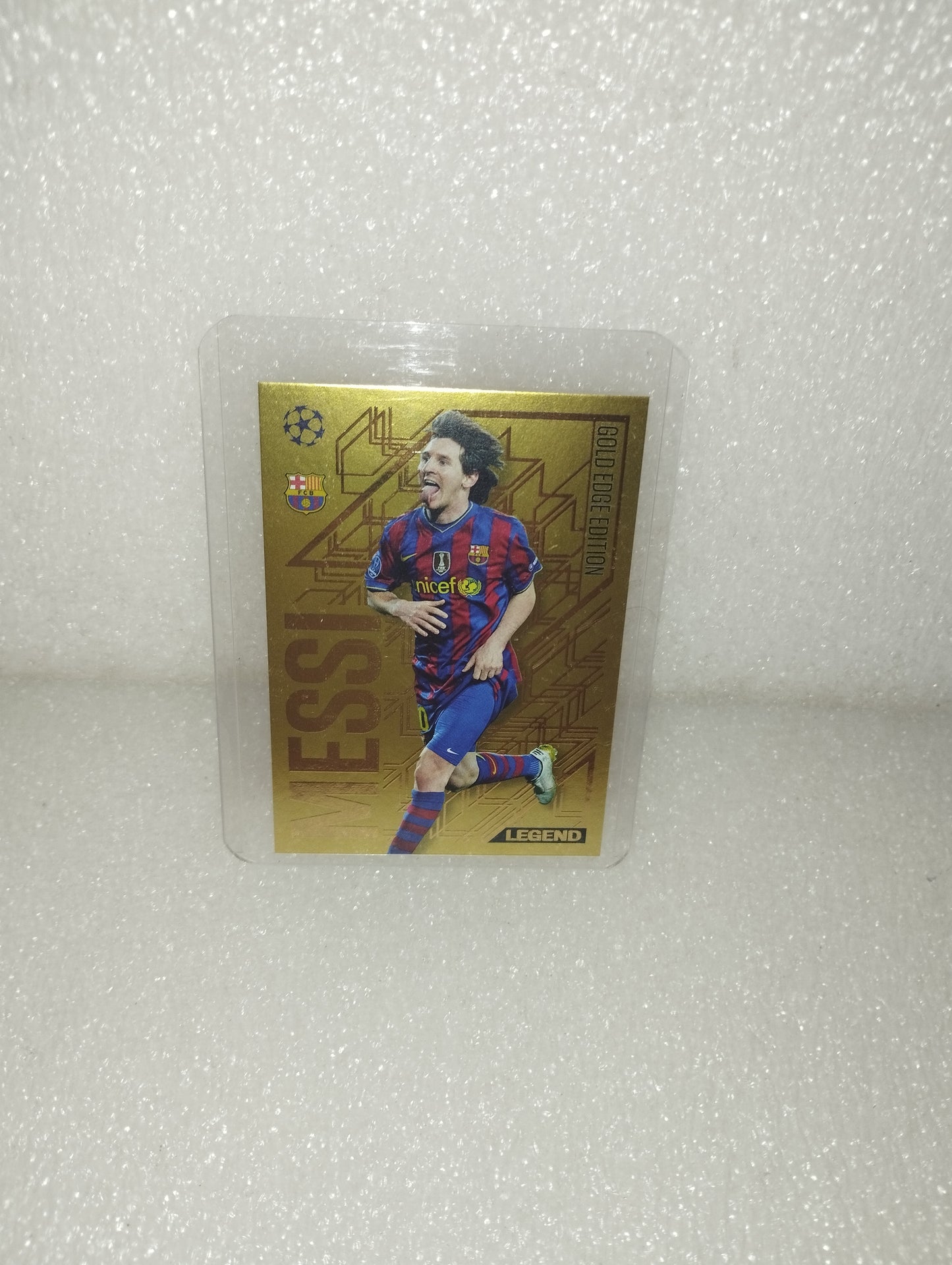 Lionel Messi Barcelona Card Gold Edge Edition Topps
Legend