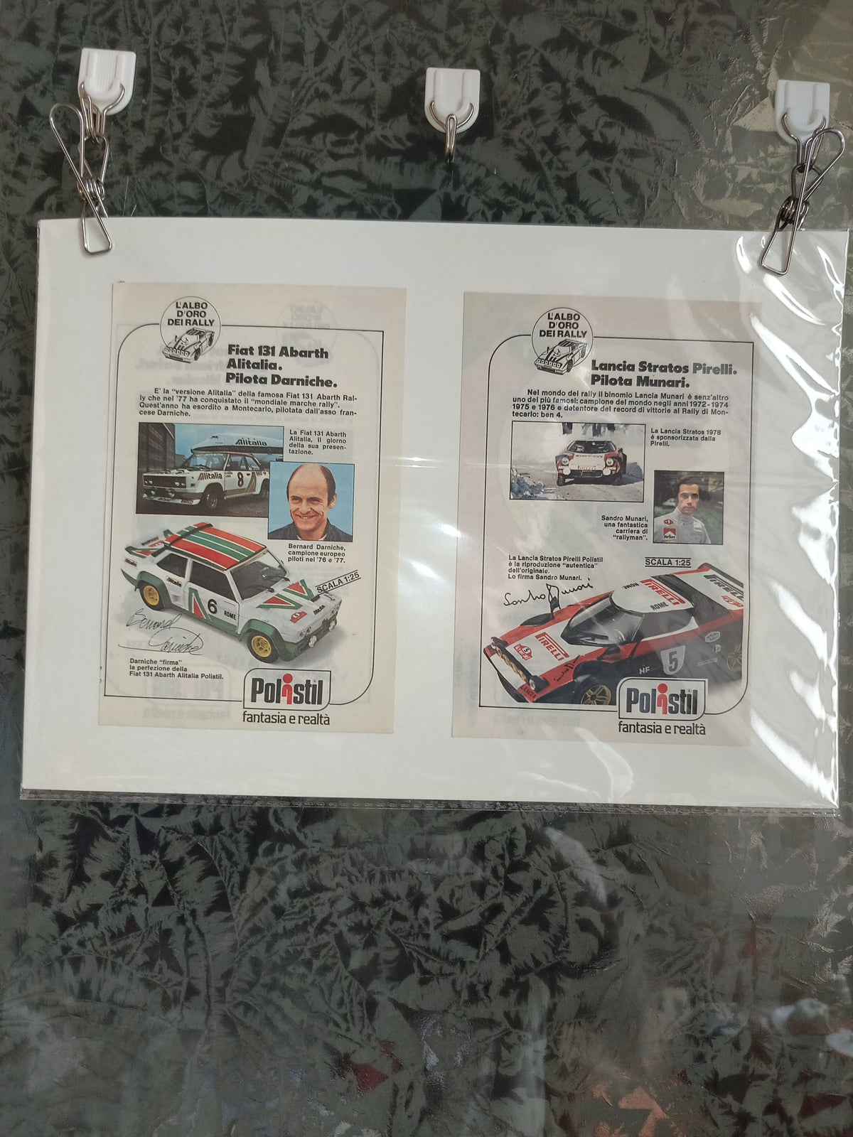 Locandina Polistil Fiat 131 Abarth Alitalia/Lancia Stratos Pirelli

Estratte  Da Fumetto Dell'epoca Su Cartoncino